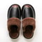Mens Waterproof Winter Leather Indoor Warm Slippers Shoes 8