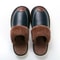 Mens Waterproof Winter Leather Indoor Warm Slippers Shoes 9