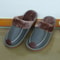 Mens Waterproof Winter Leather Indoor Warm Slippers Shoes 20