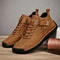 Mens Handmade Breathable Leather Casual Sneakers And Outdoor Ankle Boots 9