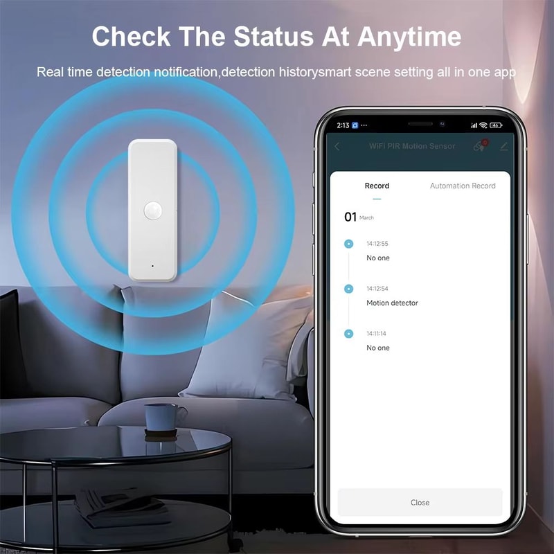 Tuya Smart WiFi Or Zigbee PIR Motion Sensor For Smart Home Security And Automation 4