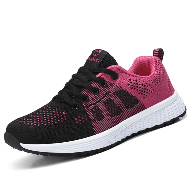 Womens Breathable Mesh Lace Up Walking Sneakers For Everyday Comfort 4