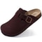 Unisex Suede Clogs With Arch Support And Cork Footbed 12