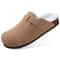 Unisex Suede Clogs With Arch Support And Cork Footbed 16