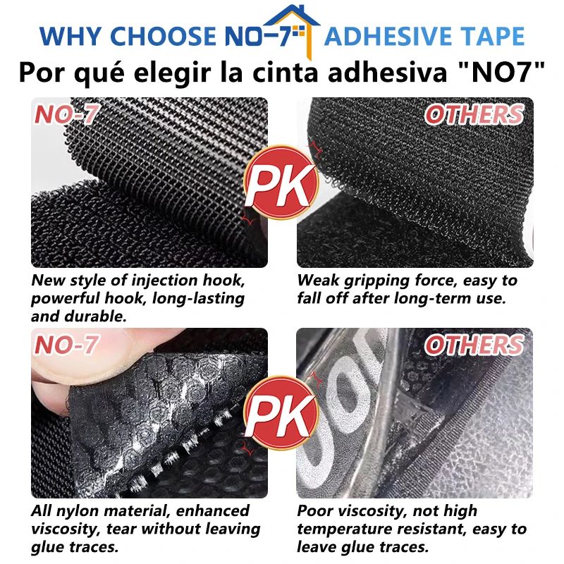 ExtraStrong DoubleSided Hook And Loop Adhesive Fastener Tape 1