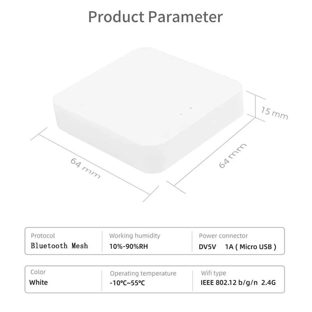 Wireless Smart Home Bluetooth ZigBee Gateway Hub Alexa Google Home Voice Control 2