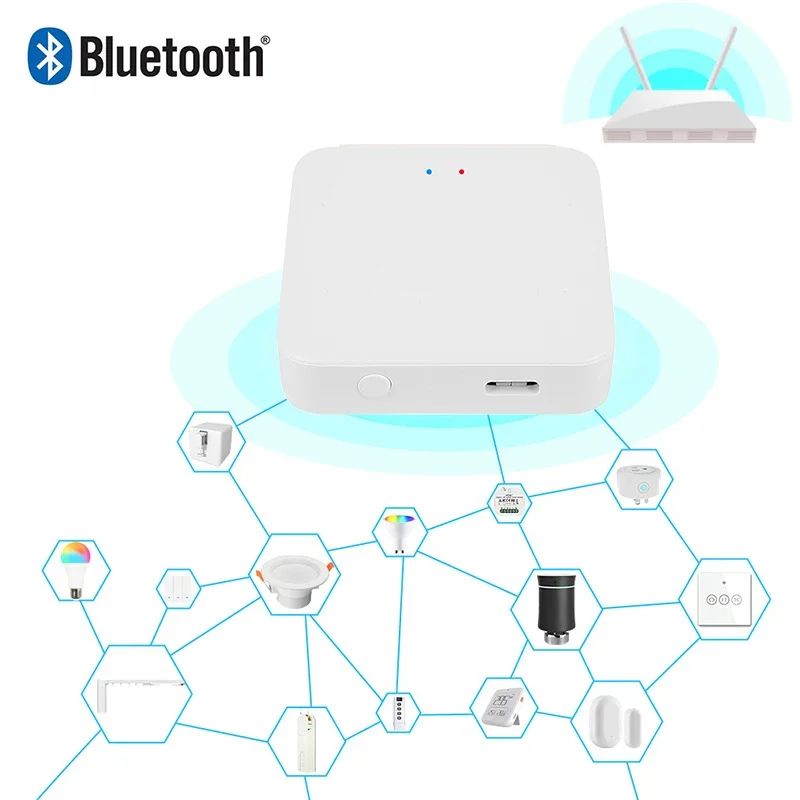 Wireless Smart Home Bluetooth ZigBee Gateway Hub Alexa Google Home Voice Control 3