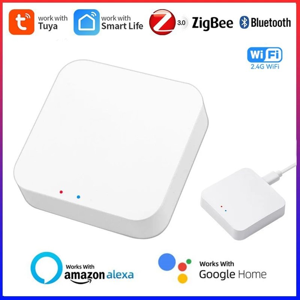 Wireless MultiMode Smart Gateway Hub ZigBee Bluetooth Mesh For Tuya Smart Life App Alexa Google 0