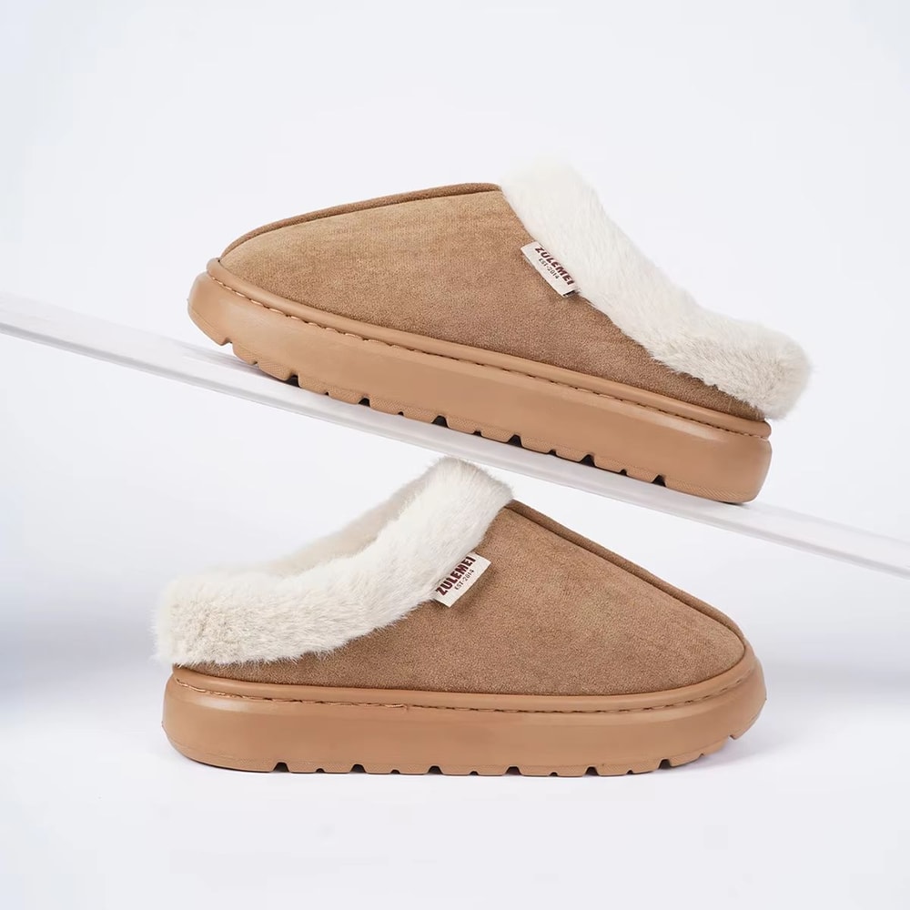 Unisex Winter Cotton Plush Padded Warm House Shoes Outdoor Casual Slippers 2025 8