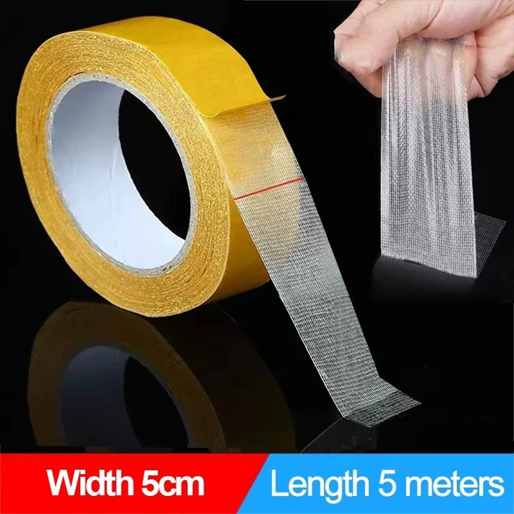 Extra Strong Transparent Double Sided Grid Fiber Adhesive Tape 164ft Roll 9