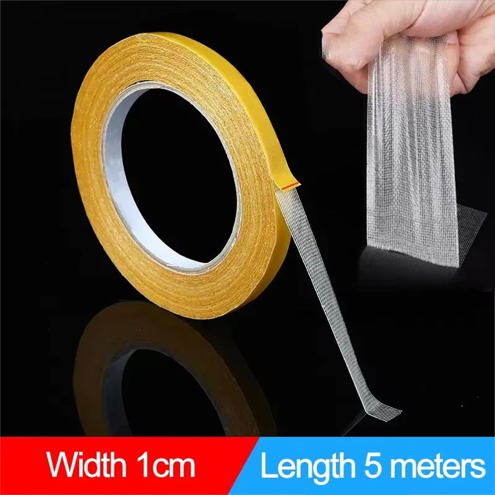 Extra Strong Transparent Double Sided Grid Fiber Adhesive Tape 164ft Roll 6
