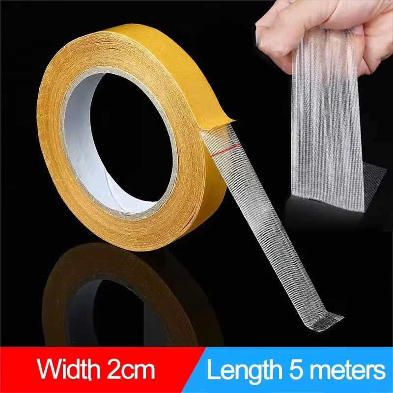 Extra Strong Transparent Double Sided Grid Fiber Adhesive Tape 164ft Roll 7