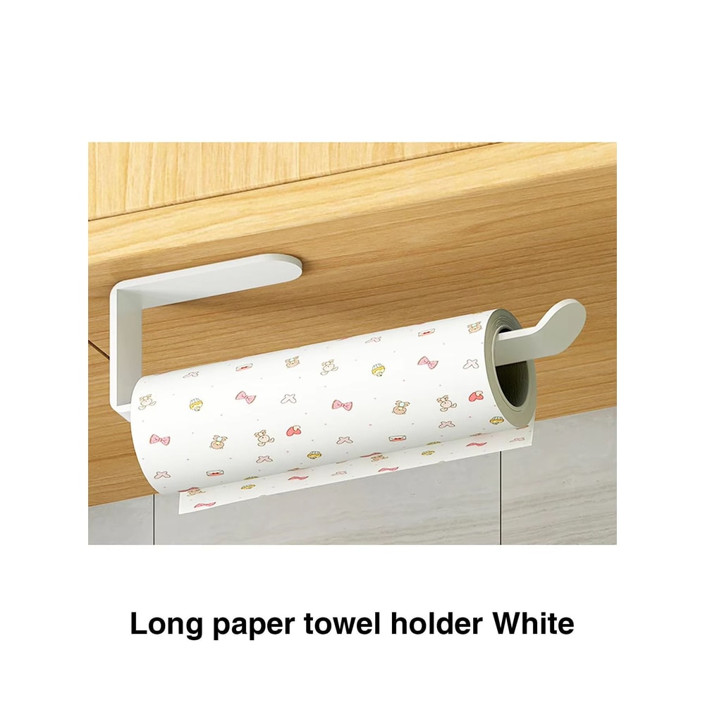 Adhesive Space Saver Paper Towel Holder And Toilet Roll Rack 9