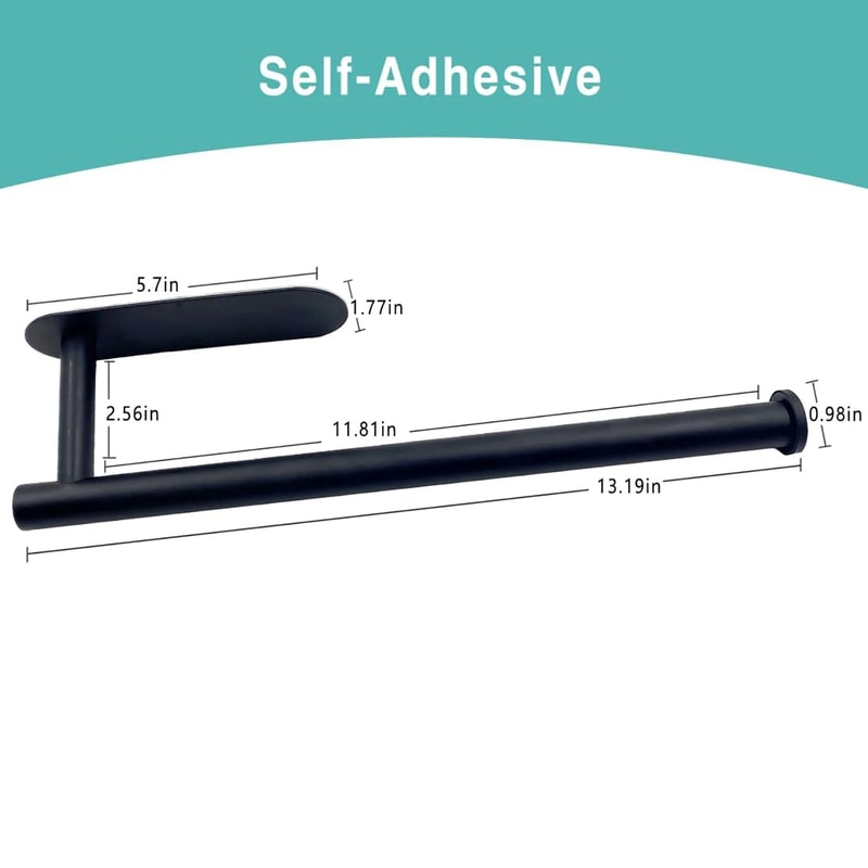 Adhesive Space Saver Paper Towel Holder And Toilet Roll Rack 2