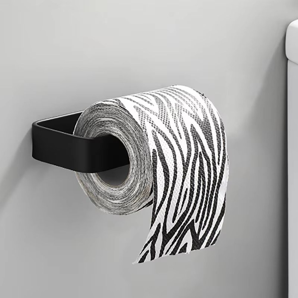 Adhesive Space Saver Paper Towel Holder And Toilet Roll Rack 7