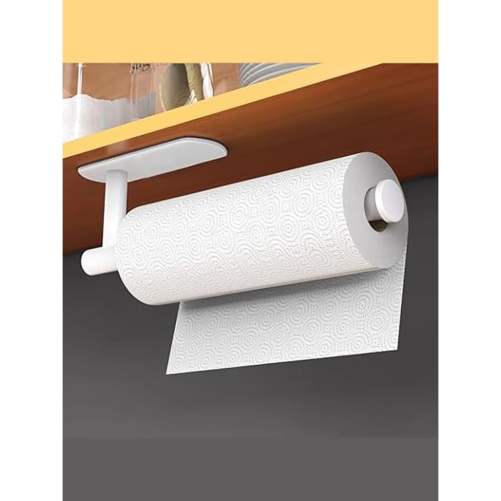 Adhesive Space Saver Paper Towel Holder And Toilet Roll Rack 12