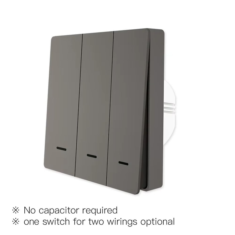 MOES ZigBee Smart Light Switch No Neutral Wire No Capacitor Alexa Google Home Compatible 8