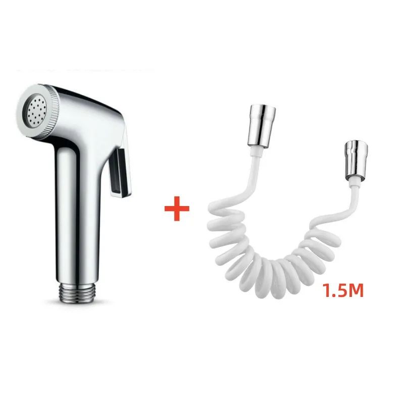 Handheld Toilet Bidet Sprayer With Flexible Spring Hose Bathroom Accessory 0