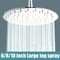 6810 Inch Stainless Steel UltraThin Square And Round Waterfall Rainfall Shower Head 0