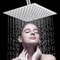 6810 Inch Stainless Steel UltraThin Square And Round Waterfall Rainfall Shower Head 1