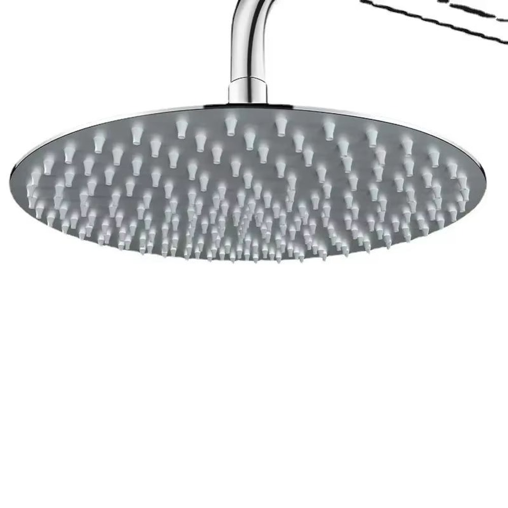 6810 Inch Stainless Steel UltraThin Square And Round Waterfall Rainfall Shower Head 2