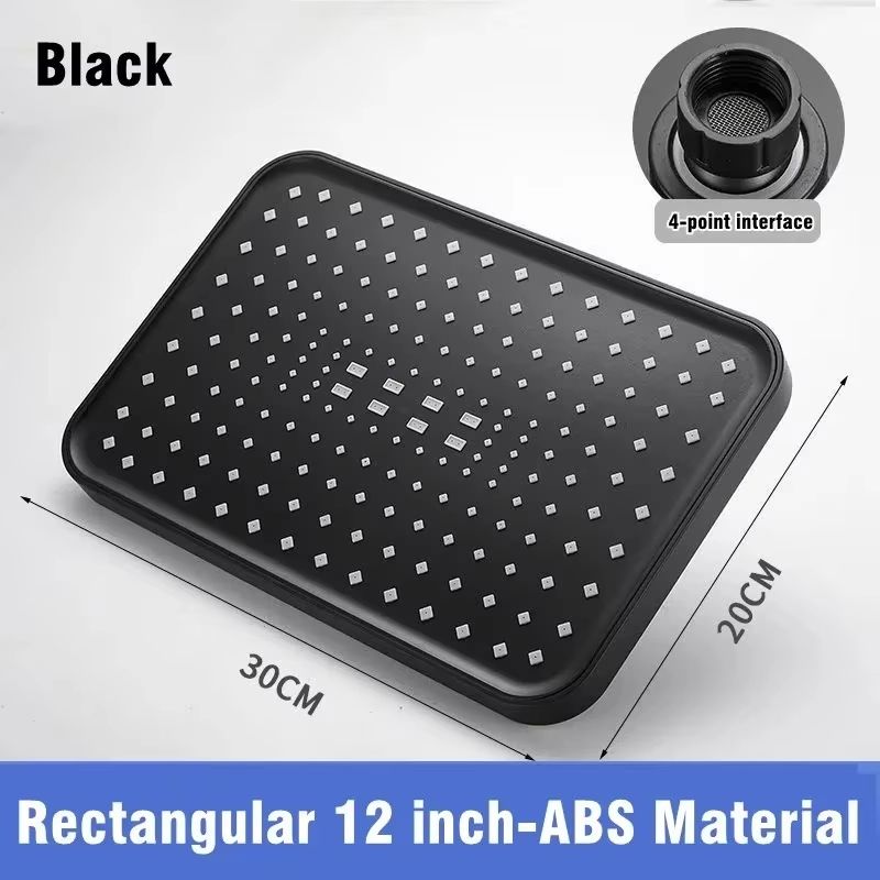 HighPressure Large Panel Overhead Shower Head Universal Rainfall Showerhead 6