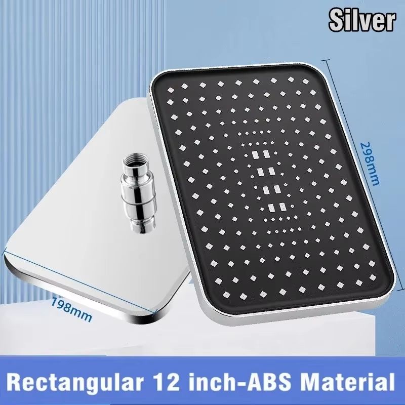 HighPressure Large Panel Overhead Shower Head Universal Rainfall Showerhead 8
