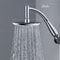 HighPressure Stainless Steel Square Rainfall Shower Head With Curved Extension 4