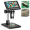RIEVBCAU DM7 43 Inch 1000X Digital Microscope 1080P Video Coin And Soldering Inspection 0
