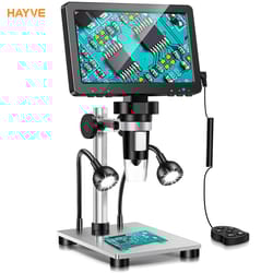 hayve 7 inch 1200x digital microscope with 12 mp hd camera and lcd screen
