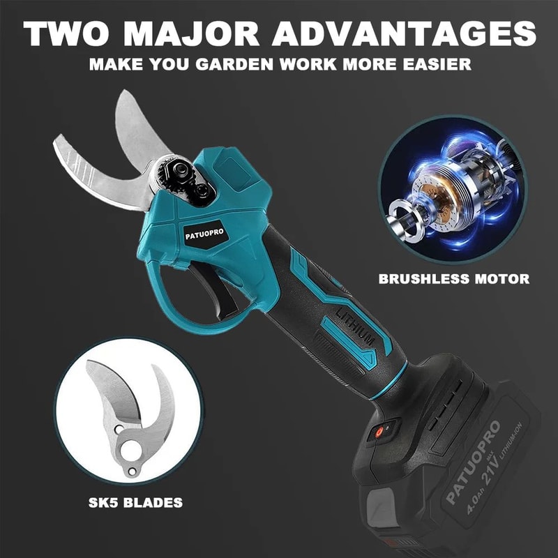 30 Mm Cordless Brushless Electric Pruning Shear Power Tool For Makita 18 V Battery 4