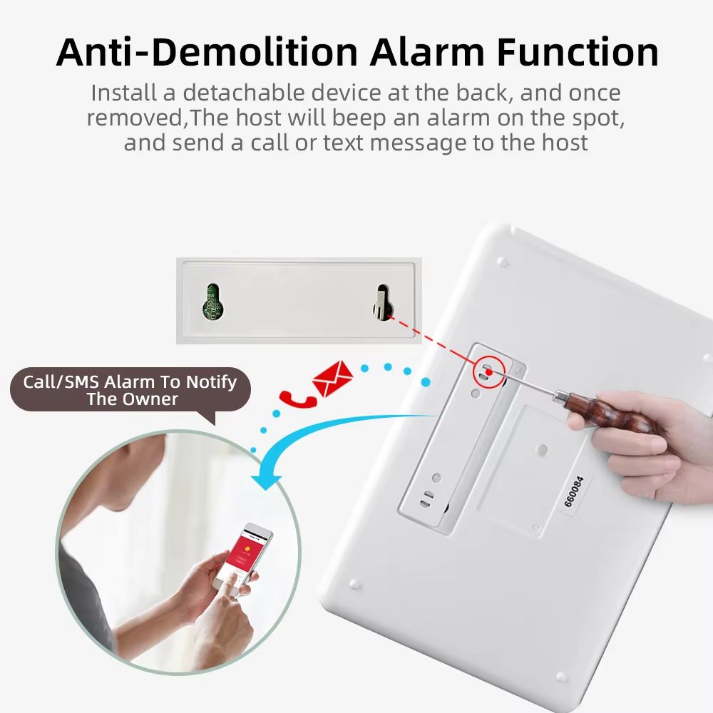 PGST 103 24 Inch 4G 2G WiFi GSM Smart Home Security Alarm System With PIR Motion And RFID 3