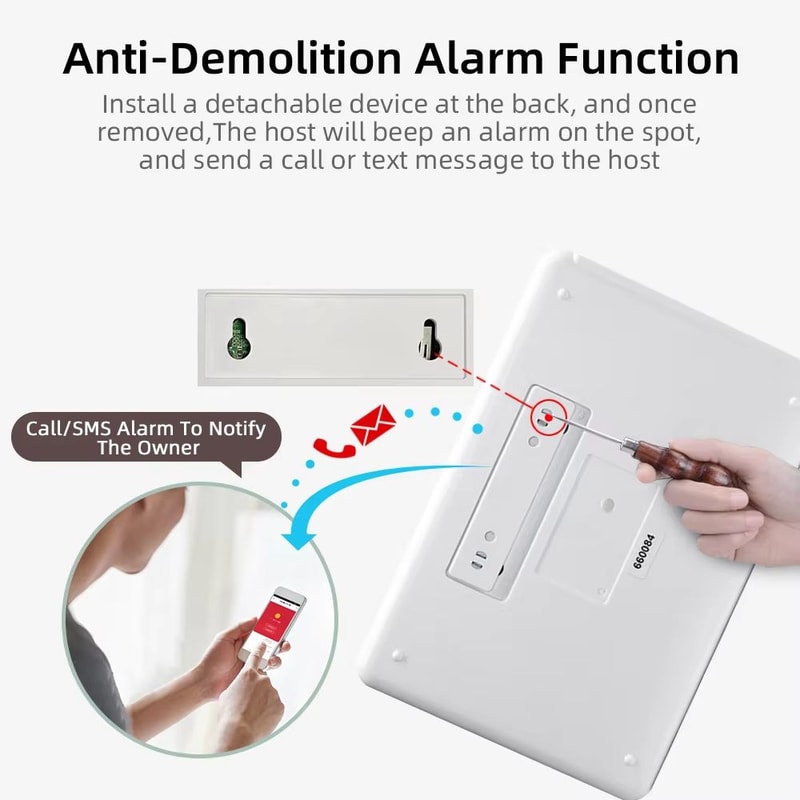 PGST 103 24 Inch 4G 2G WiFi GSM Smart Home Security Alarm System With PIR Motion And RFID 3