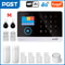 PGST 103 24 Inch 4G 2G WiFi GSM Smart Home Security Alarm System With PIR Motion And RFID 14