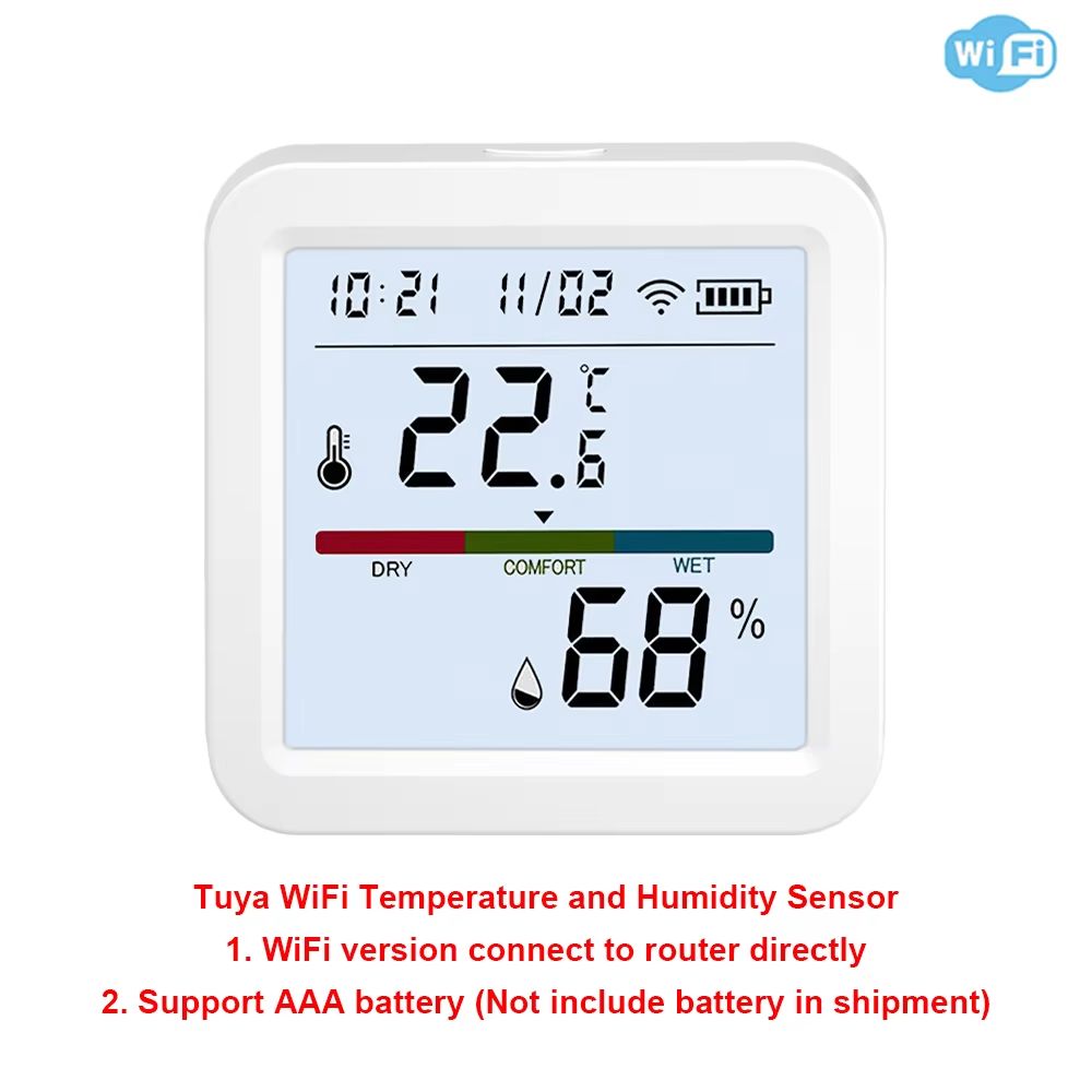 Tuya ZigbeeWiFi Smart Temperature And Humidity Sensor Compatible With Smart Life Alexa Google Assis 9
