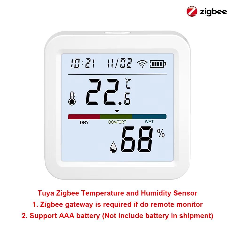 Tuya ZigbeeWiFi Smart Temperature And Humidity Sensor Compatible With Smart Life Alexa Google Assis 7