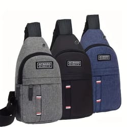 men's functional travel chest bag lightweight nylon single shoulder sling