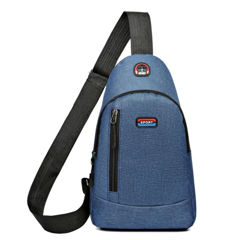 Mens Functional Travel Chest Bag Lightweight Nylon Single Shoulder Sling 11