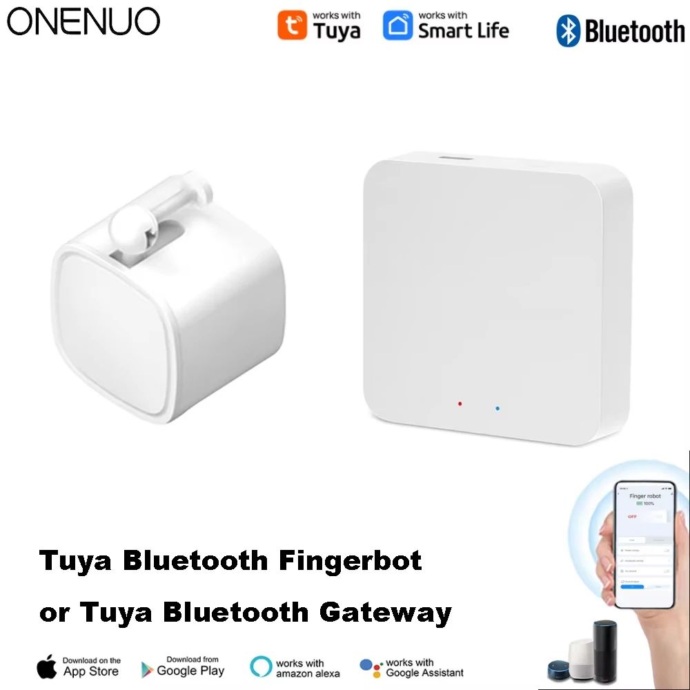 Tuya Bluetooth Finger Robot Switch Button Pusher With Gateway For Smart App Control 0