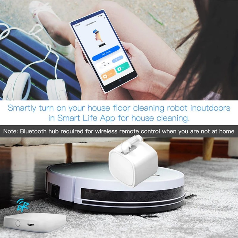 Tuya Bluetooth Finger Robot Switch Button Pusher With Gateway For Smart App Control 3