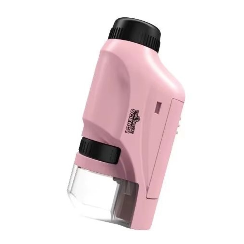 Handheld Pocket Microscope 60120x Battery Powered Kids Science Microscope With LED Light 8