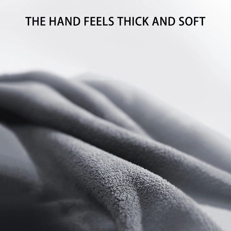 High Absorbency Microfiber Car Drying Towel Hemmed Edge Car Detailing Cloth 1PC Or 5PC Set 4