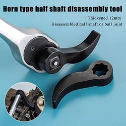 angle type half axle disassembly tool drive pry bar adapter for open end wrenches and cv axle removal
