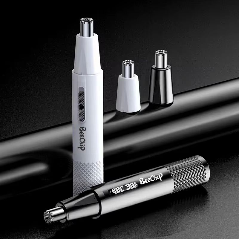 USB Rechargeable Electric Nose Hair Trimmer For Men And Women Metal Rotary Nose And Ear Groomer 2