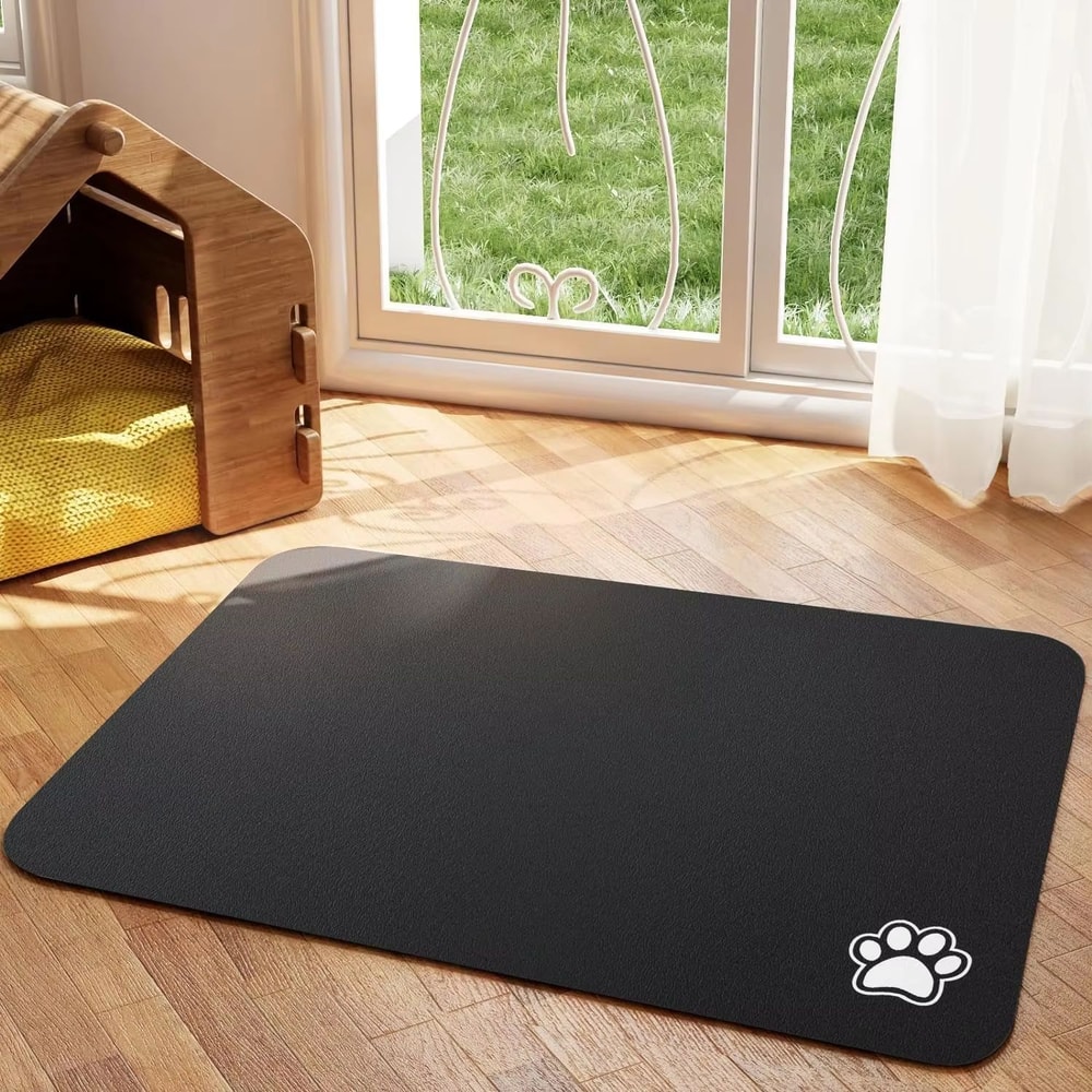Absorbent Pet Feeding Mat For Dog And Cat Food And Water Bowls Quick Dry Waterproof Placemat 6