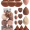 15 Piece Makeup Puff Set With Loose Powder Puffs Mini Makeup Sponges And Air Cushion Puffs In Trave 3