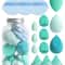 15 Piece Makeup Puff Set With Loose Powder Puffs Mini Makeup Sponges And Air Cushion Puffs In Trave 11