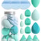 15 Piece Makeup Puff Set With Loose Powder Puffs Mini Makeup Sponges And Air Cushion Puffs In Trave 11
