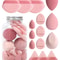 15 Piece Makeup Puff Set With Loose Powder Puffs Mini Makeup Sponges And Air Cushion Puffs In Trave 17