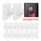 Transparent SelfAdhesive Heavy Duty Wall Hooks 51020Pack MultiUse Organizer 0